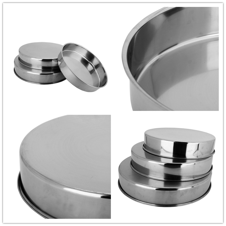 Hot Sale Stainless Steel Cake Tray Plates Dishes Set