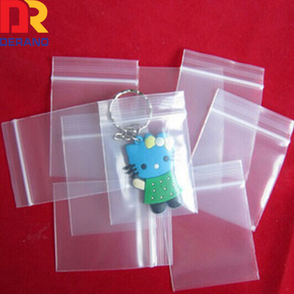 Food Grade Zipper Pouch Transparent Flat Bottom Packaging Bag Zip Lock Plastic Clear Bag for Food