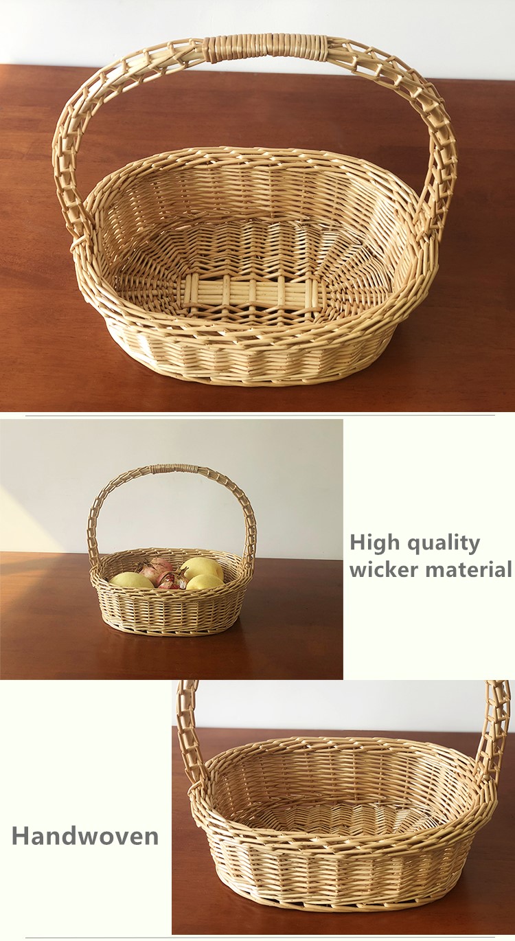 椭圆形的复活节礼篮花篮带长手柄批发 - buy hamper baskets,easter