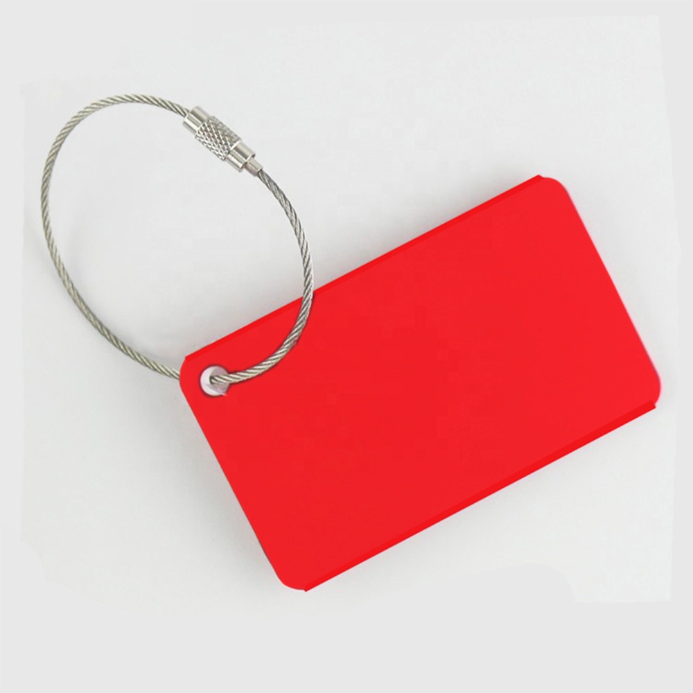 Free-2 LGBT Dog Gay-Pride Rainbow Luggage Tag 3D Print Leather Travel Bag ID Card