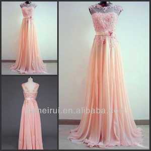 bridesmaid gown peach color