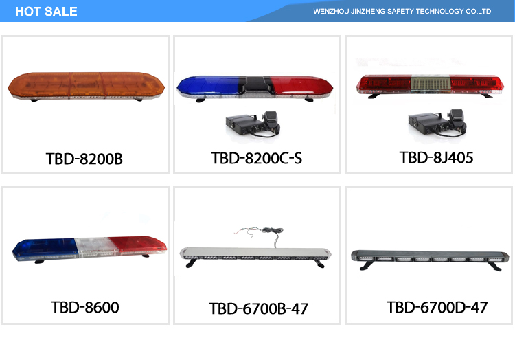 Barra de luz led de policía estroboscópica de advertencia de techo de coche de vehículo de emergencia rojo azul para coches