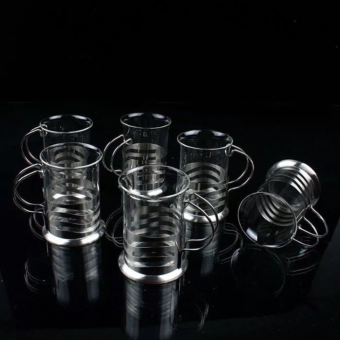 Wholesale Borosilicate Glass Coffee Maker French Press coffee plunger set with stainless holder