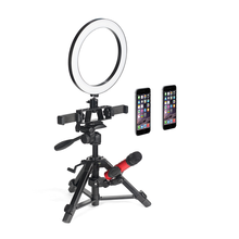 Multifunctional lightweight portable desktop tripod for vlog;Dimming 6-inch Ring Lamp;tripod for Smartphone