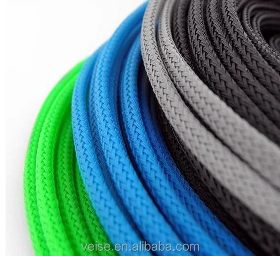 Хорошее качество Фабрика высокой плотности Обшивка Плетеный ПЭТ расширяемый рукав