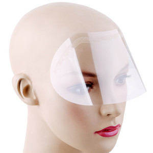 50Pcs/Set Disposable Transparent Plastic Face Shield Hair Salon Hairspray Masks Cutting Coloring Face Protecting Barber Supplies