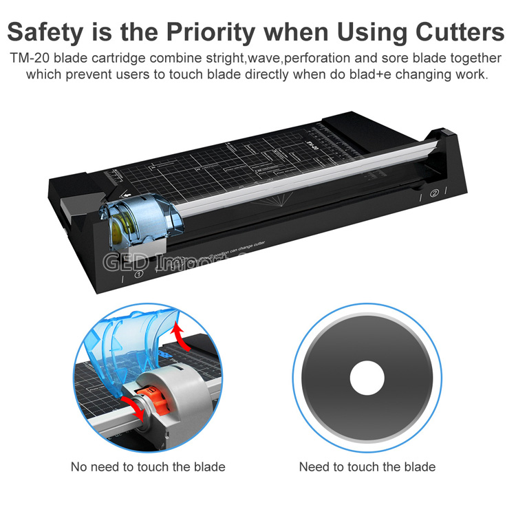 TM-20 5 IN 1 A3 Paper Trimmer Cutter A4 Hand Operated Wave Corner Round Cutting Machine A5 Manual Paper Cutter