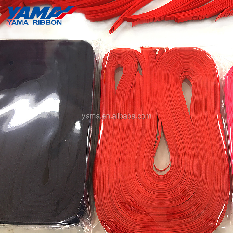 YAMA Factory Professio<i></i>nal Customized Sizes Printed Satin Grosgrain Trimmed Ribbon Cutting