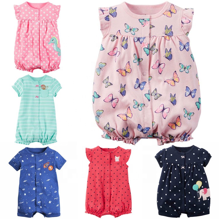 Летние Детские боди с коротким рукавом