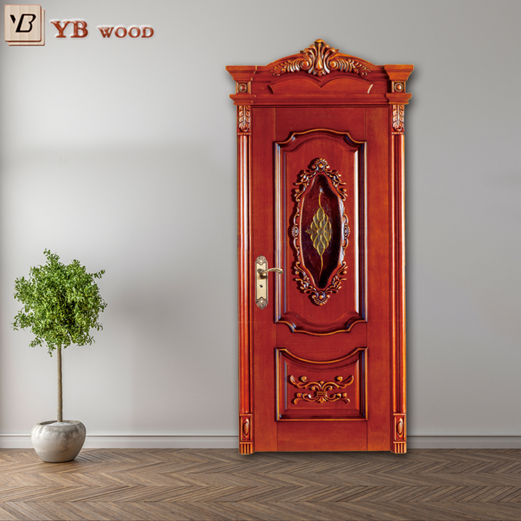 Fornitori della cina doppia foglia 3D 30 pollici entry indiano modello di casa disegno principale porta di legno