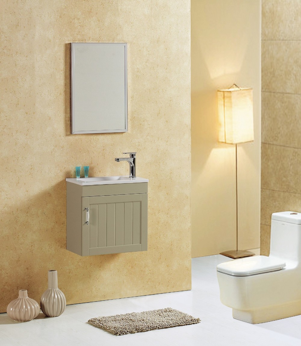 new arrival green painted MDF or plywood bathroom cabinets for apartment