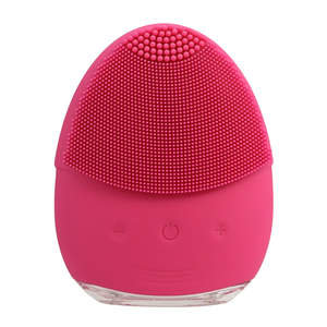 Electric Portable Waterproof Makeup Remover Face Wash Massager Exfoliating Cleansing Silicone Sonic Facial Cleansing Brush