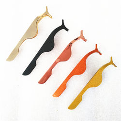 Professional precision eyebrow tweezer with pu bag packaging lash tweezer