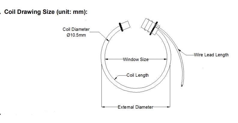 100A-2000A-100kA flexible rogowski coil 0.33V output split core current transformer/flexible current transformer