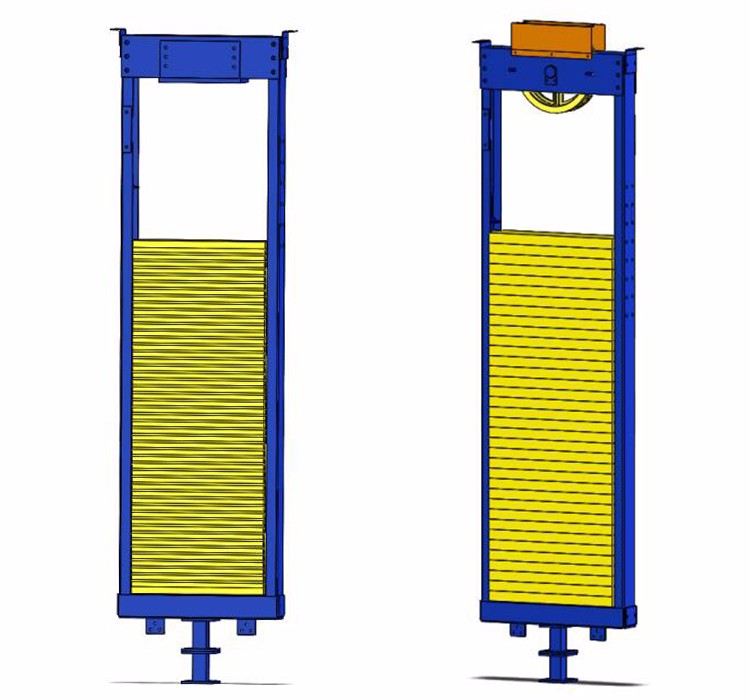 Good firmness elevator counterweight cabin frame