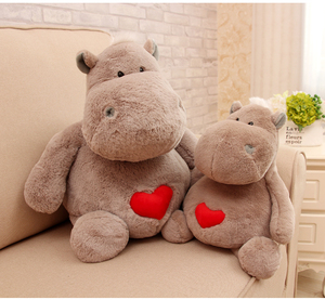 large stuffed hippo