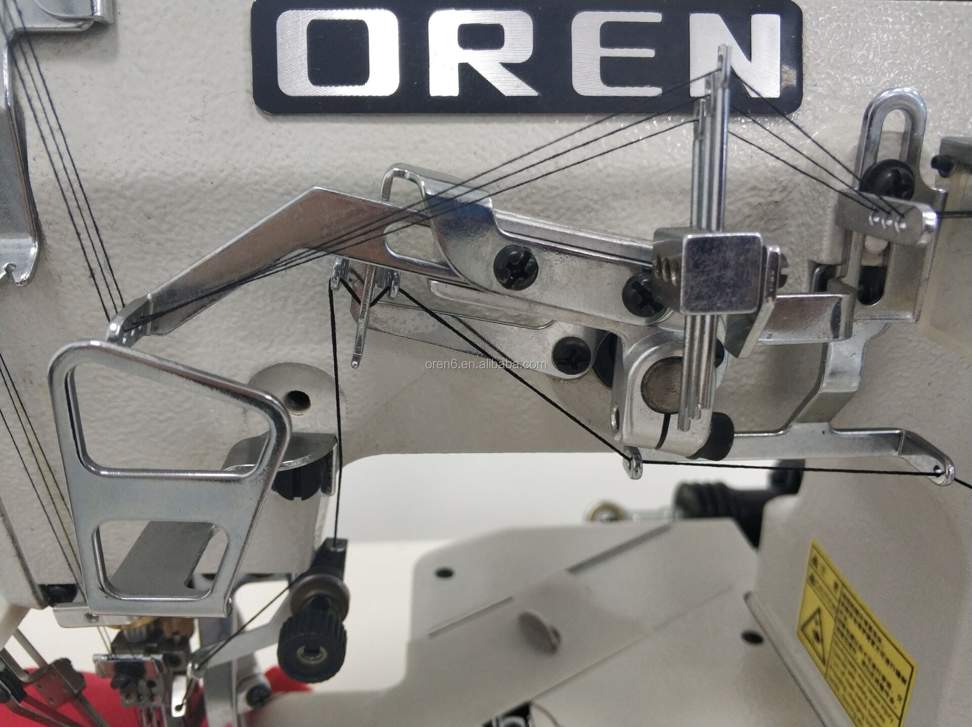 服装三针五线弹簧缝纫机自动切线针织服装睡衣缝纫机rn-w600d