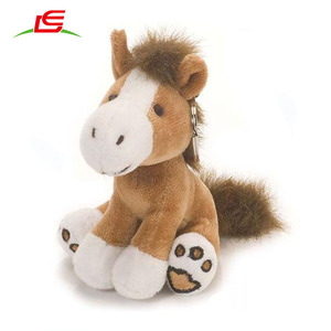 plush horse keyring