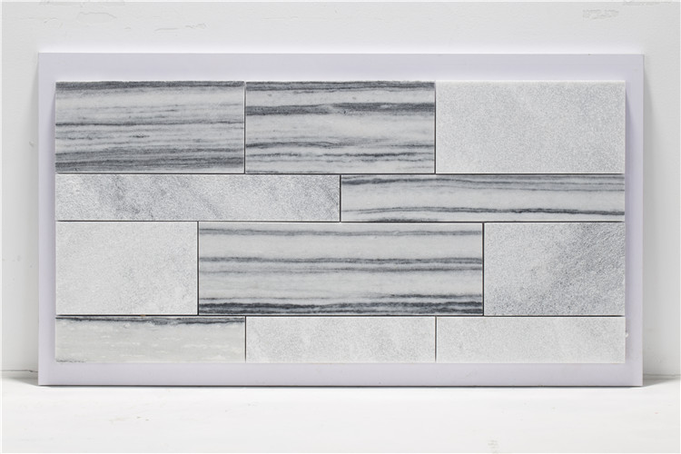 Samistone Stone Wall Tiles Natural Marble Grey And White Culture Stone Wall Cladding Stone