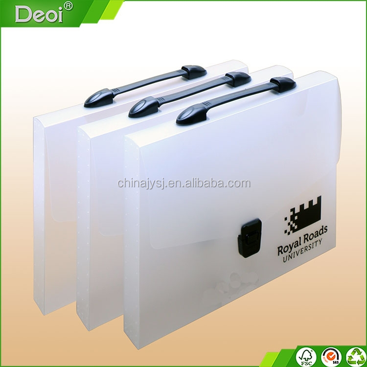 Полипропиленовый Прозрачный матовый чехол для документов с ручкой