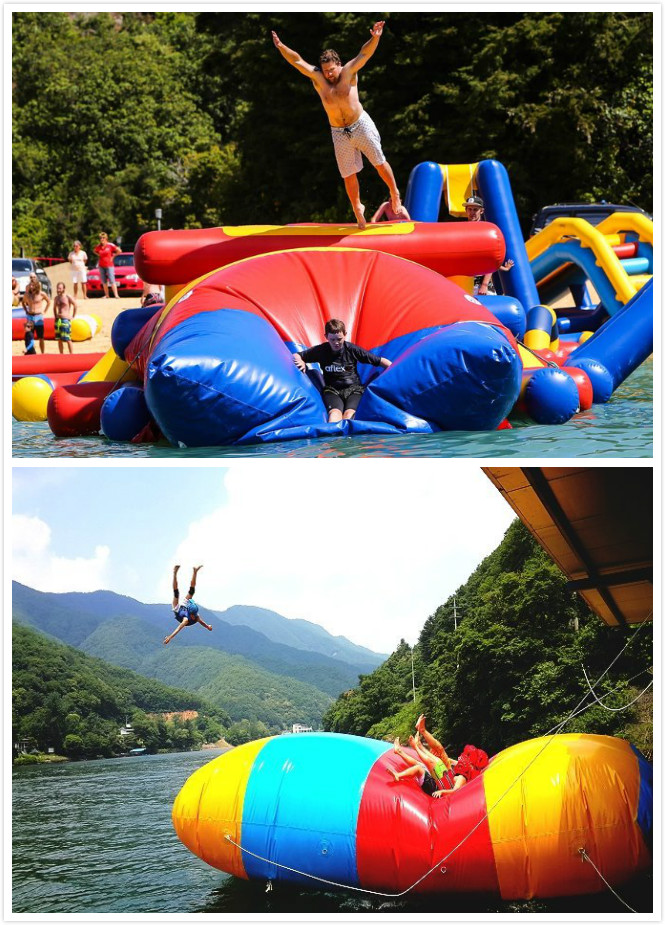 インフレータブルジャンピングピローウォーターエアバッグ