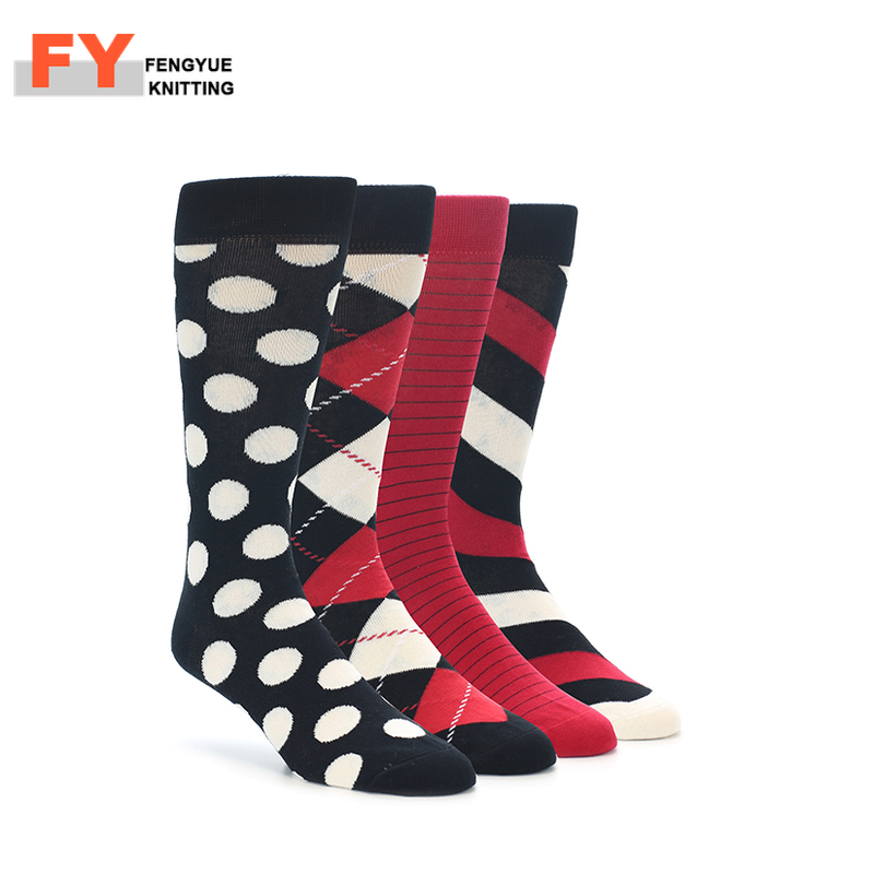 mens red dress socks