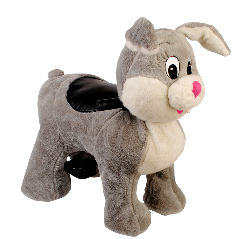6v plush ride on pony