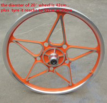 Duro 700x24 Fixie Pops Tire Orange Folding Bead DB7070