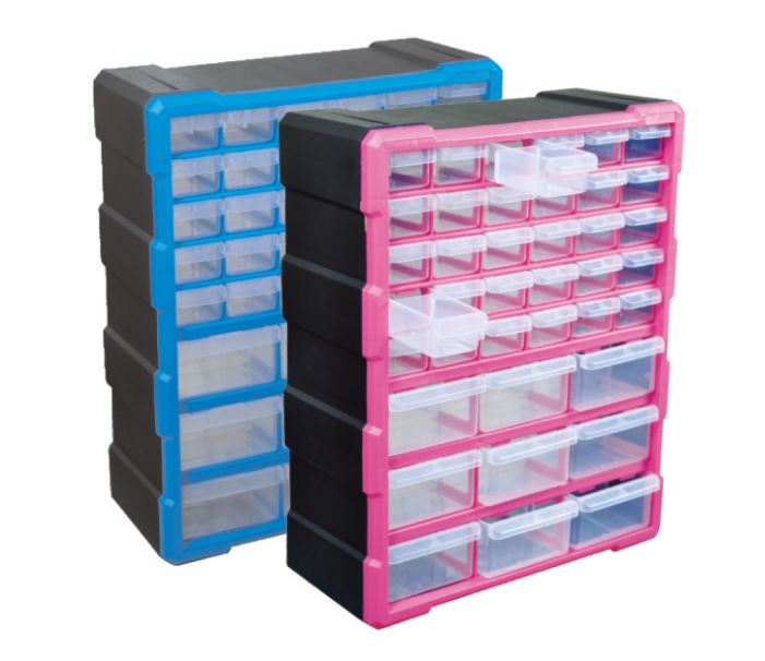Home Storage Organization Plastic Tool Box Storage Bins With Drawers