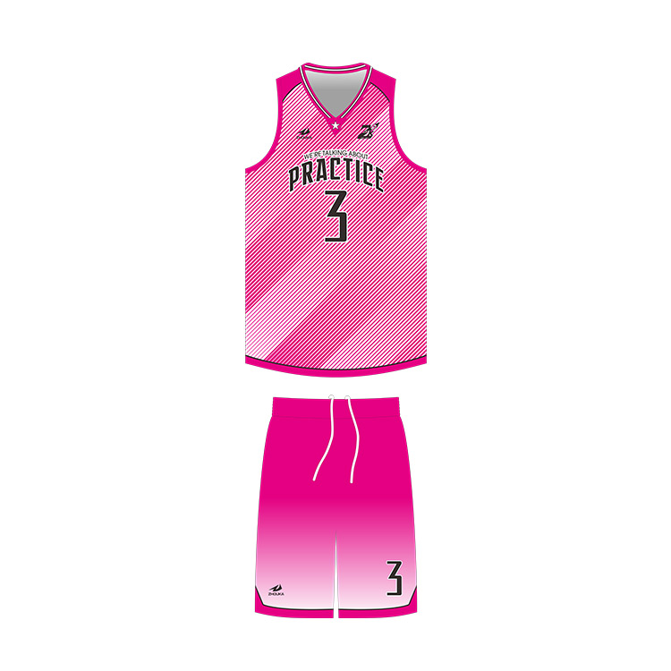 plain pink basketball jersey