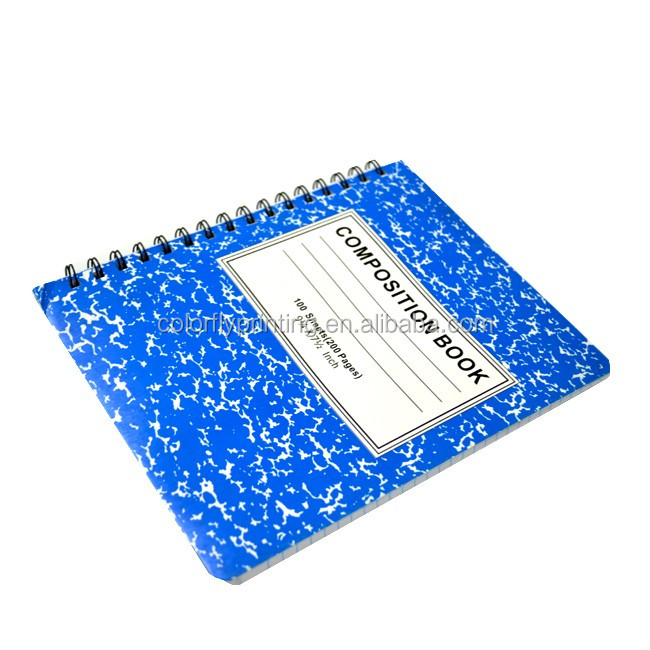 アメリカの100枚の学用品スパイラルノートブックコンポジション