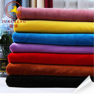 Polyester microfiber super soft minky velboa fabric for garment and blanket