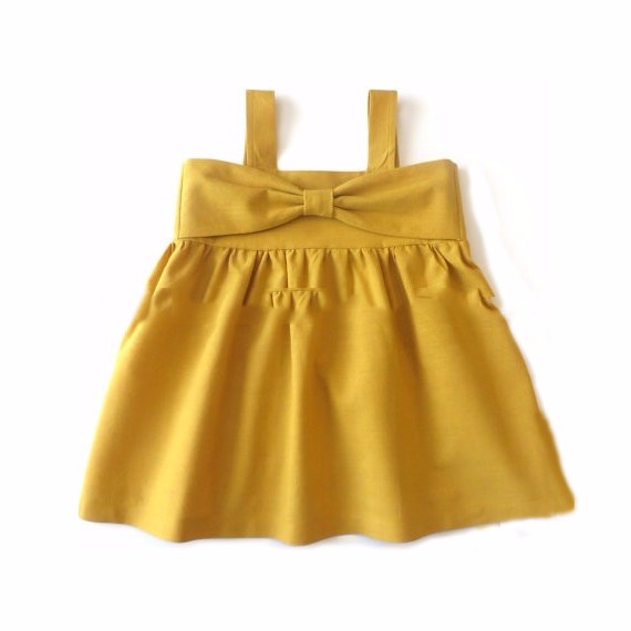 Оптовая продажа; Желтые рубашки для девочек с бантом без рукавов; Летняя повседневная одежда для маленьких девочек