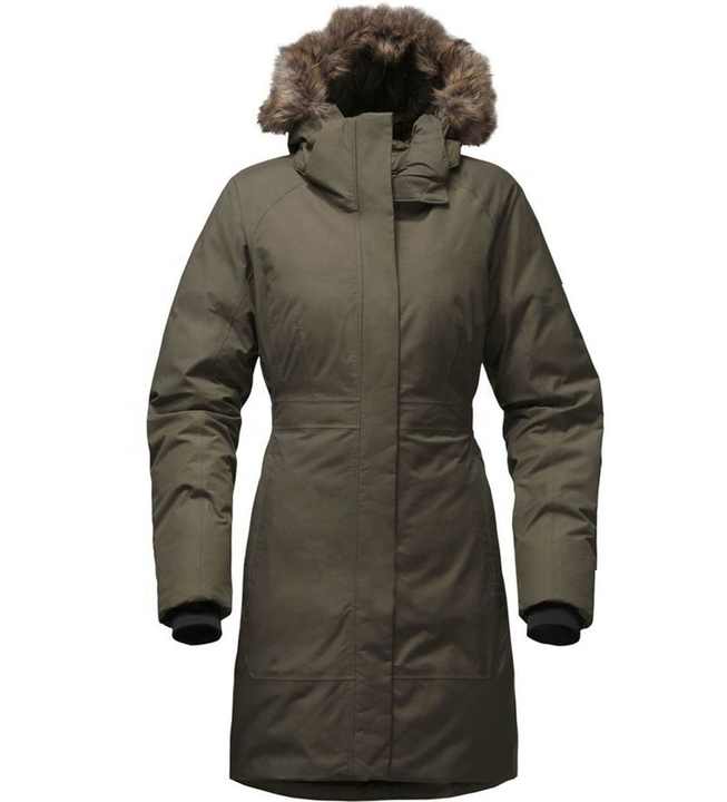Parka de plumón de ganso para mujer, Parka larga con capucha