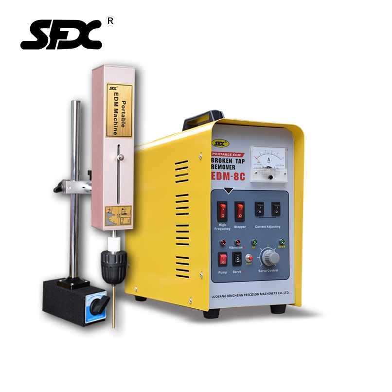 Новый портативный EDM-8C Металл дезинтеграция обработка удаление сломанных инструментов (сверла, краны, болты и шпильки) и резки проволоки