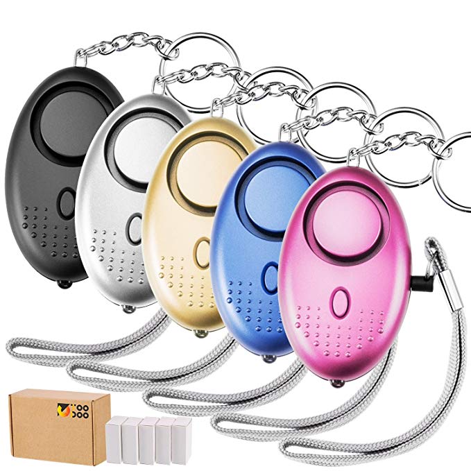 Purple 140db Minder Personal Panic Rape Attack Safety Keyring Alarm