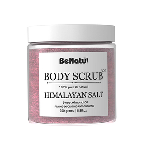 Himalayan Pink Salt Scrub100% Natural Exfoliating Body Scrub with Sweet Almond Oil Moisturizes, Soothes, dead skin removal cream