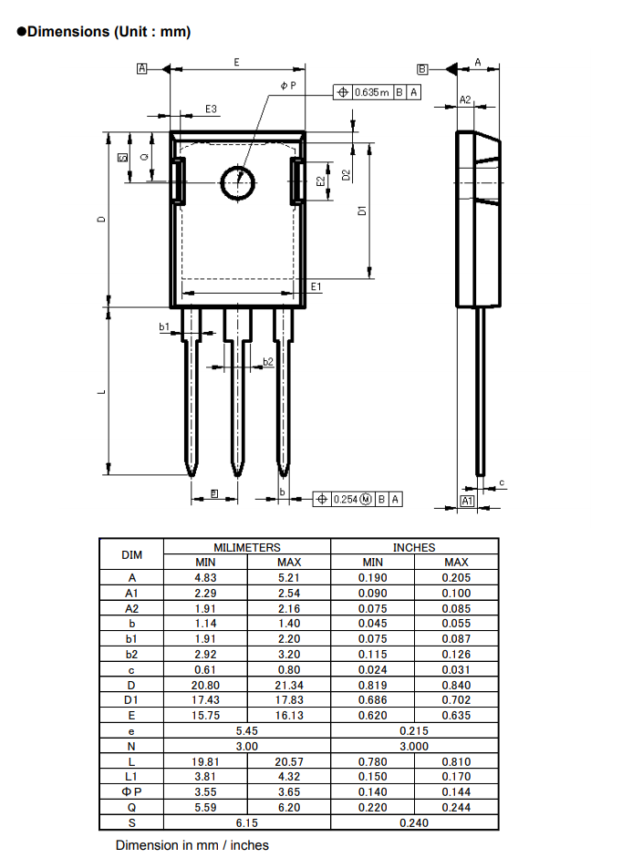 H30R1602 TRANSISTOR TO-247 IGBT N-CHANNEL 1600V 60A 312W - Foto 11