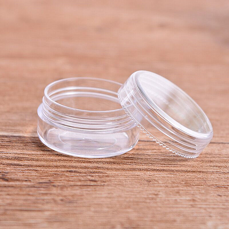 10毫升透明塑料夹小东西容器罐眼霜沙尔罐
