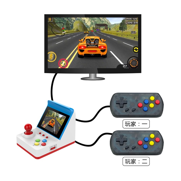 ファミリー向けクラシックミニアーケードマシン 8ビットレトロゲーム