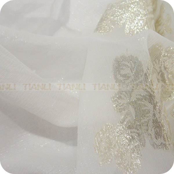 Нет минимального размера заказа шелк жаккарда с цветочным принтом металлик шелковый креп