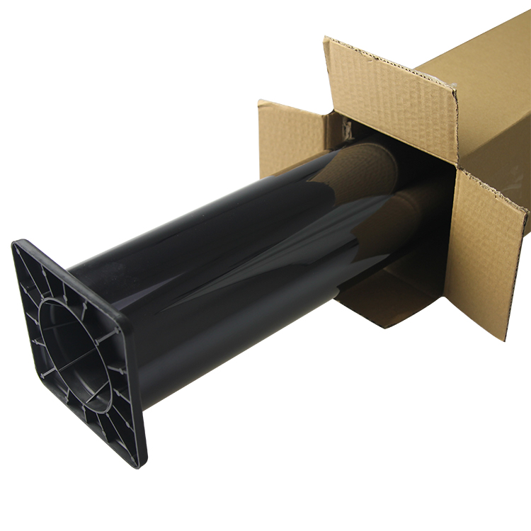 Vlt5 % etiqueta autoadesiva solar de controle solar filme de janela de vinil preto para carro