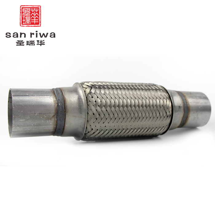 Flexible exhaust pipe tube connector double braided 60MMX150MM