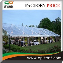Clear Roof top transparent PVC aluminum permanent outdoor tent for wedding