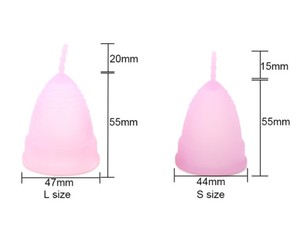 Free Sample M/L Size Medical Silicone Eco Lady Menstrual Cup For Women Period