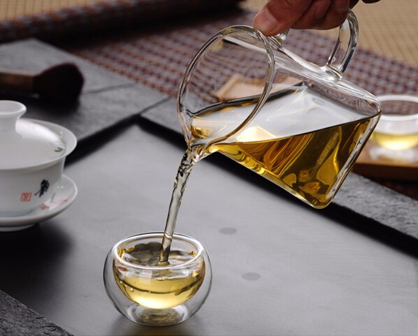 clear glass hot water glass pitcher with handle borosilicate glass teapot OEM size or shape