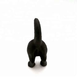 Antique decorative cast iron cute dog tail coat hook