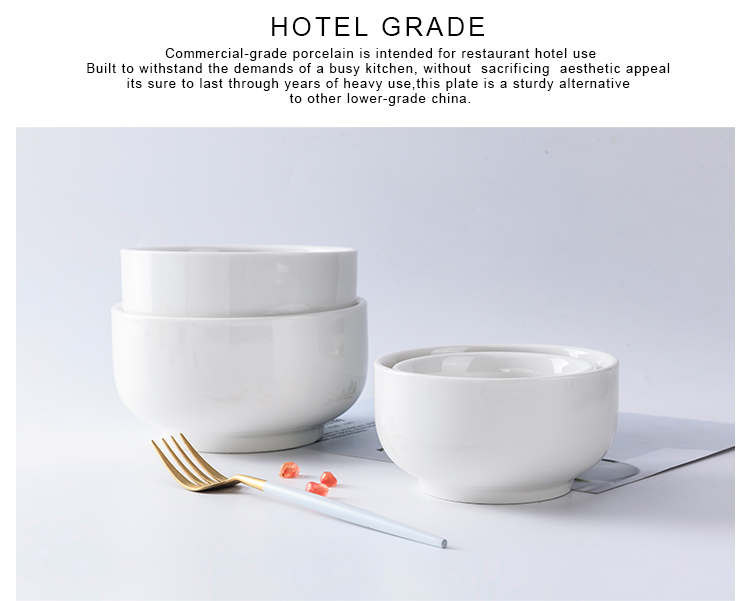 Essential White Japanese Ceramic Bowl Rice Bowl