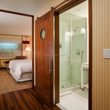 Artistic Partition Wall Wooden Sliding Door Dressing Room