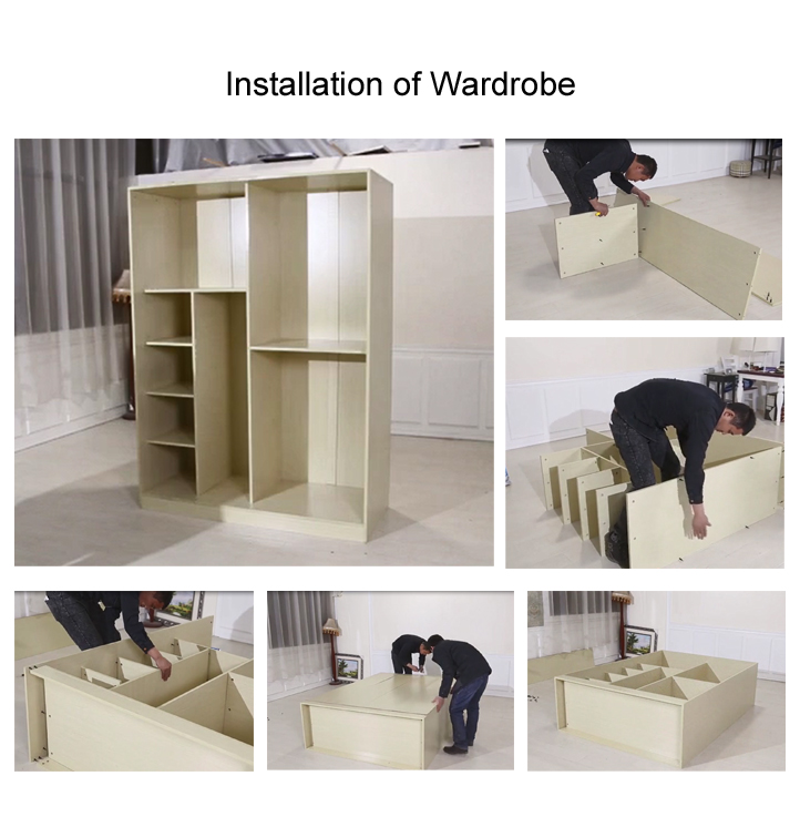 Wholesale custom modern bedroom furniture with sliding door